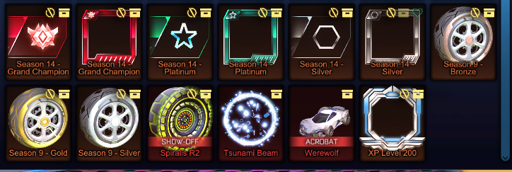 Sold Season Gc Title Rewards Rocket League Steam Account