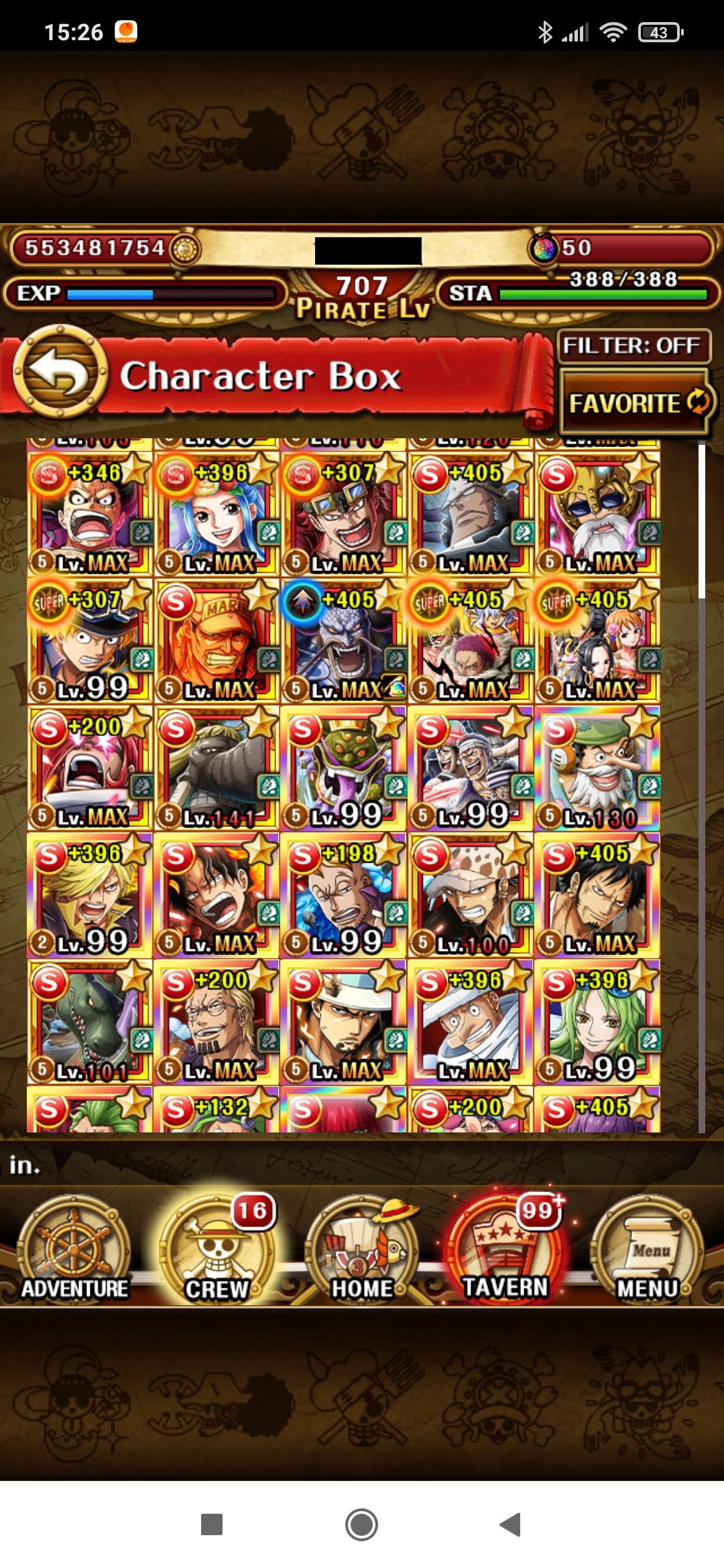 Sold Optc Account One Piece Treasure Cruise Every Top Tier Legend