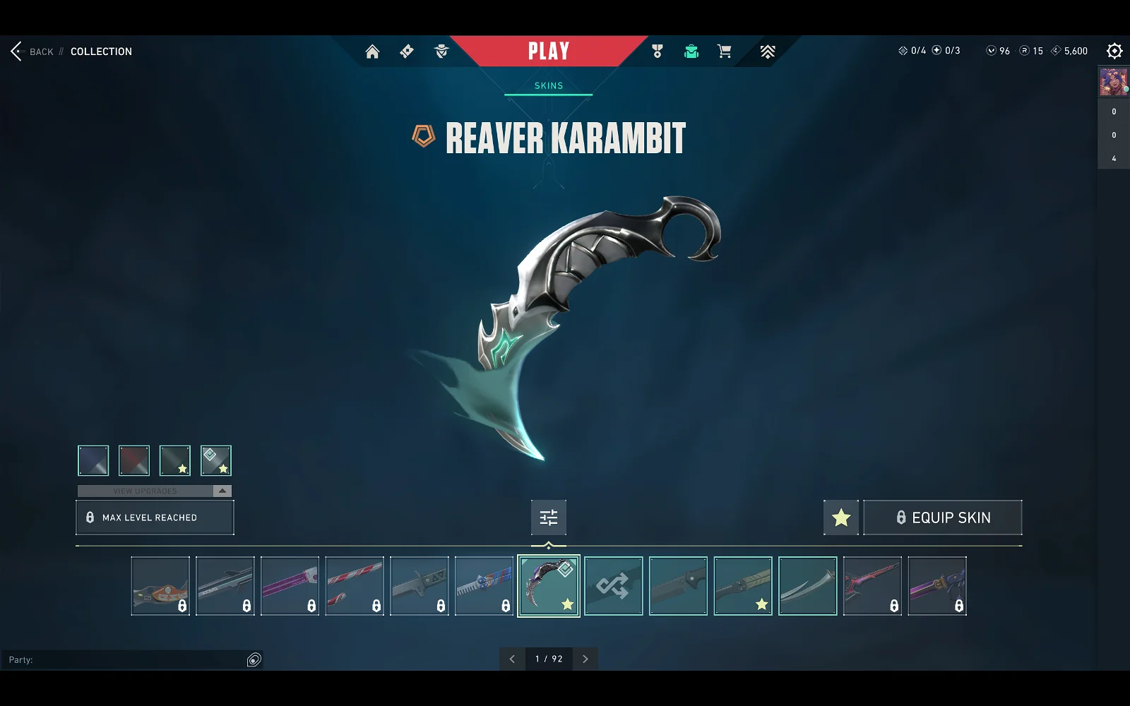 Reaver Karambit Op Sheriff Vandal Prelude Prem Vandal Skins Oni