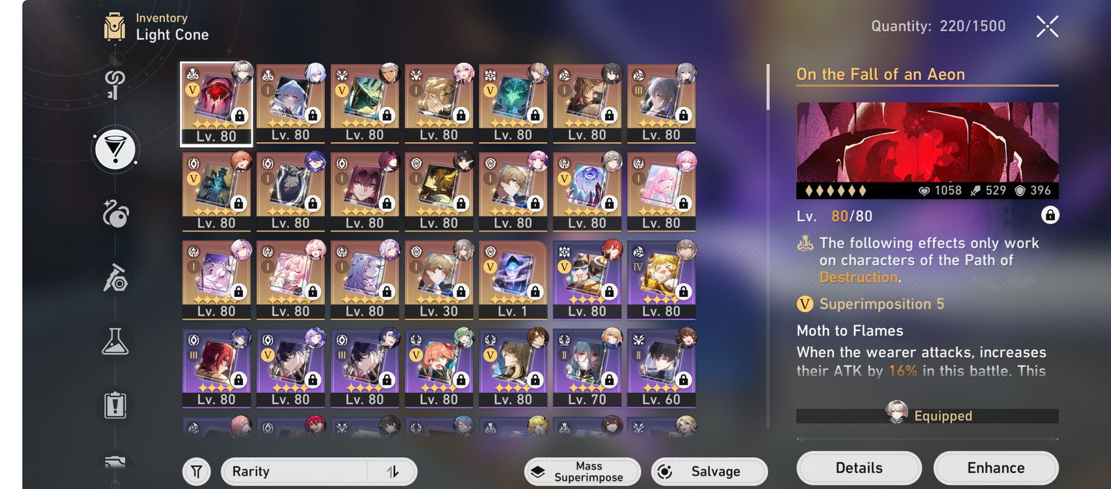 Selling - [EU] 59x5 E6 Cyrene E2 Hyacine E2 Evernight E2 Permansor E2 ...