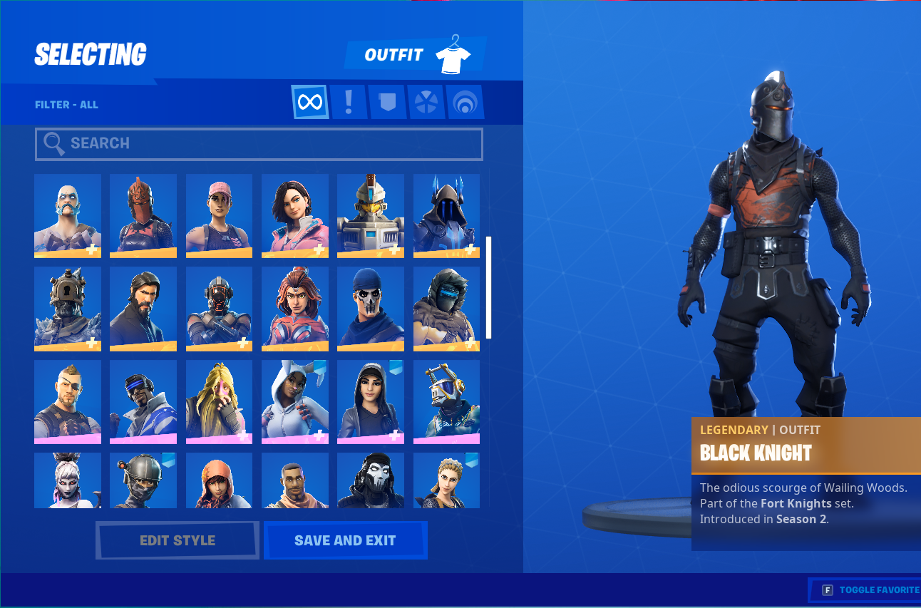 Selling - Fortnite Account | FA | Black Knight | 80 Skins | Min Price ...