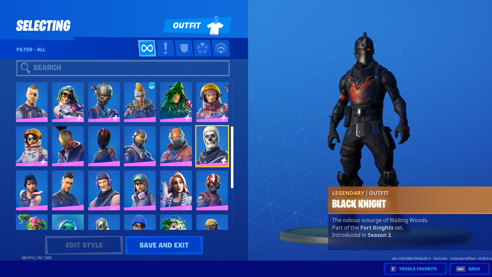 Fortnite Account| Black Knight| OG skins| lvl 770|mako Glider|the ...