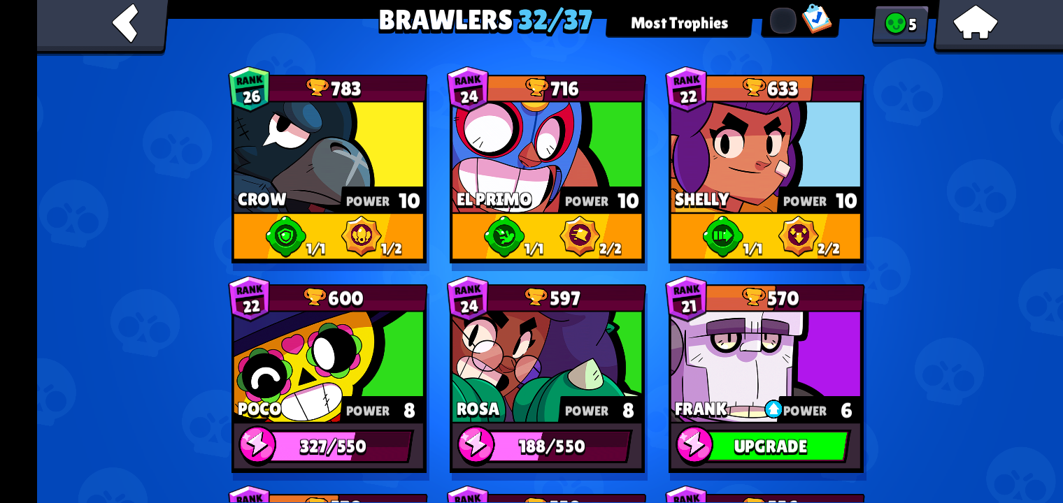 SELLING BRAWL STARS ACCOUNT FOR ADOPT ME PETS OR ROBUX-ALL  INFORMATION-DM-CLASH OF CLANS AND CLASH ROYALE TOO BUT FOR THAT DMS- *££  ~HAS SKINS ALL WORTH ABOUT 700-1500 GEMS LOOKING FOR MIDDLEMAN