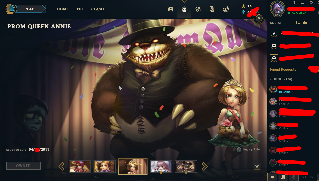 LoL Account With Toy Soldier Gangplank Skin