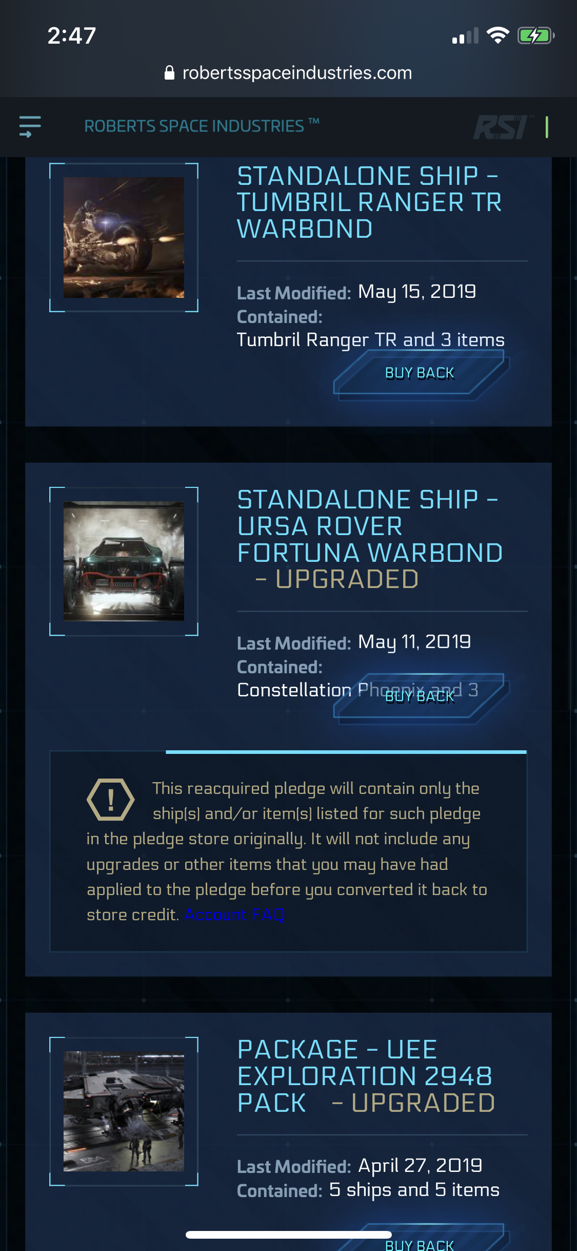 SOLD - Selling Star Citizen account for 25$ (worth 65$) - EpicNPC