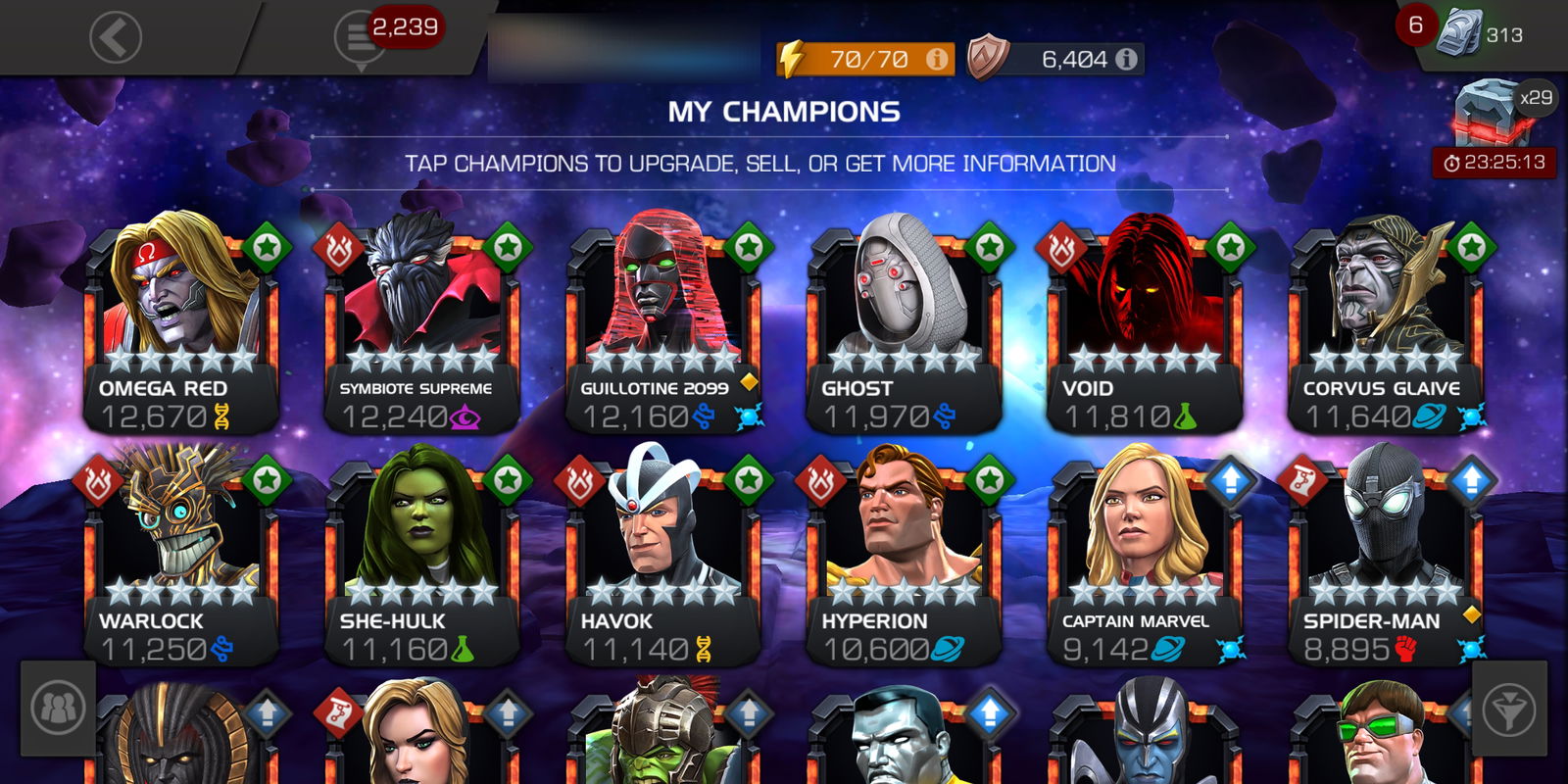 SOLD 250 Mcoc account with 6* r2 Dr doom for quick sale EpicNPC