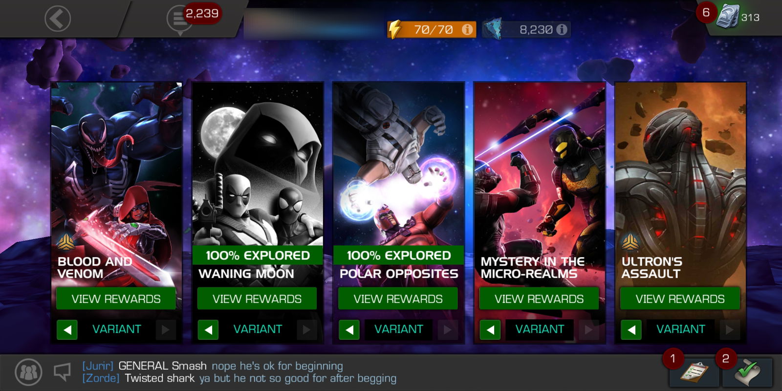 SOLD 250 Mcoc account with 6* r2 Dr doom for quick sale EpicNPC