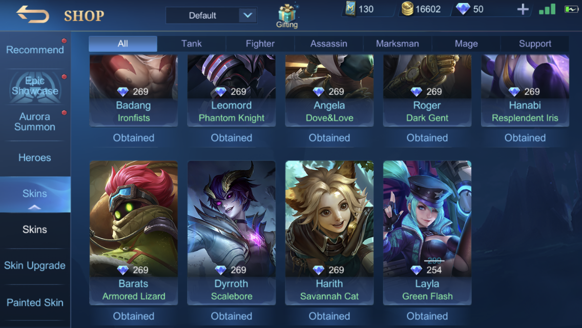 I sell Mobile Legends account high elo