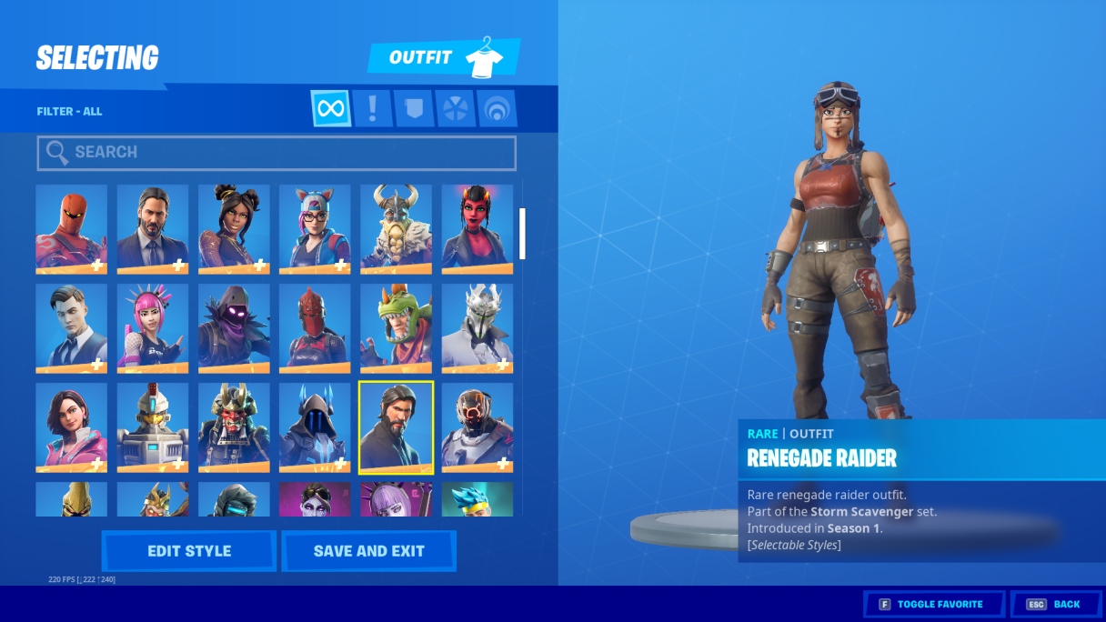 Renegade Raider Fortnite Account Renegade Raider + Raiders Revenge OG Stacked account - Full Access - EpicNPC