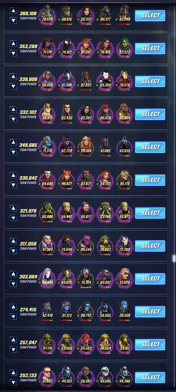 Marvel Strike Force - Top Blitz team and why.