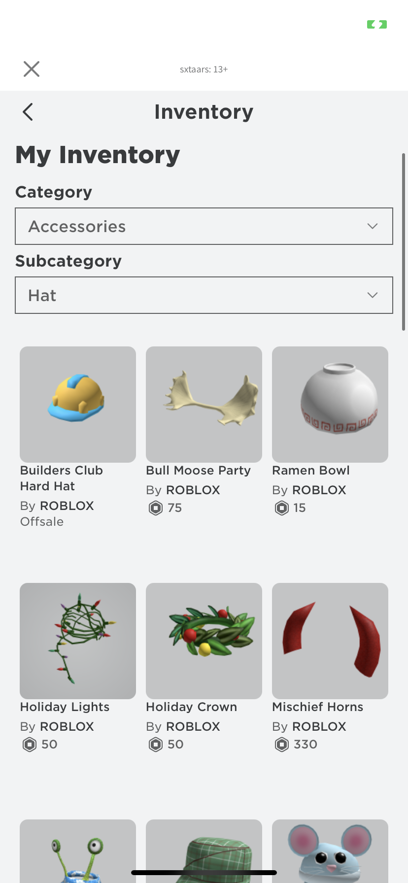 roblox account with robux in games / badges