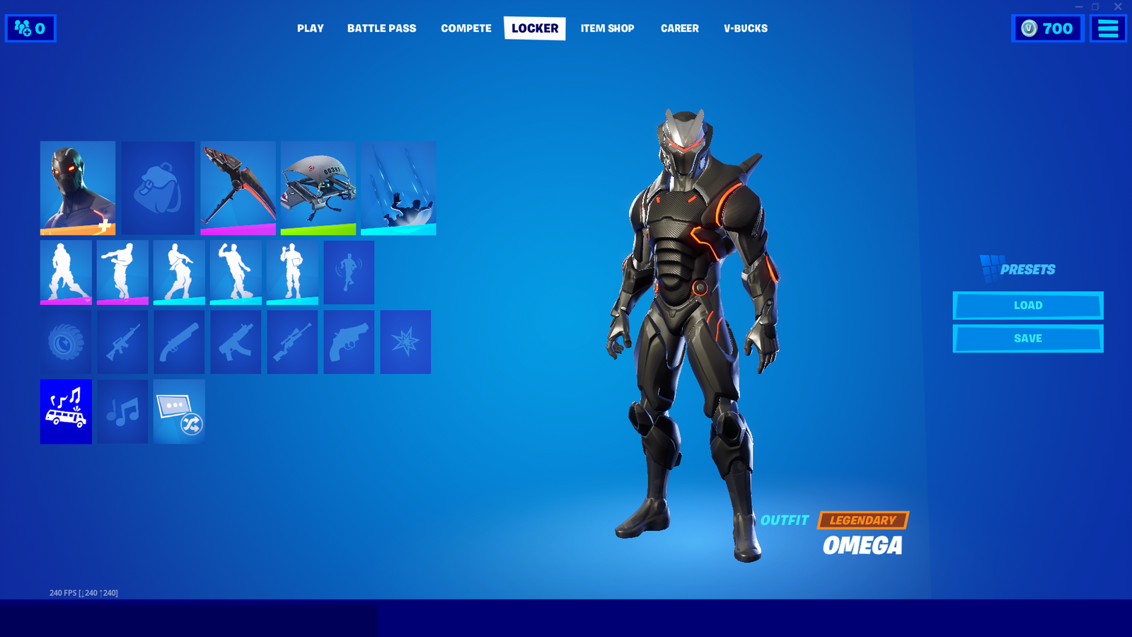 Selling S4 maxed Battle Pass account including maxed Omega OG