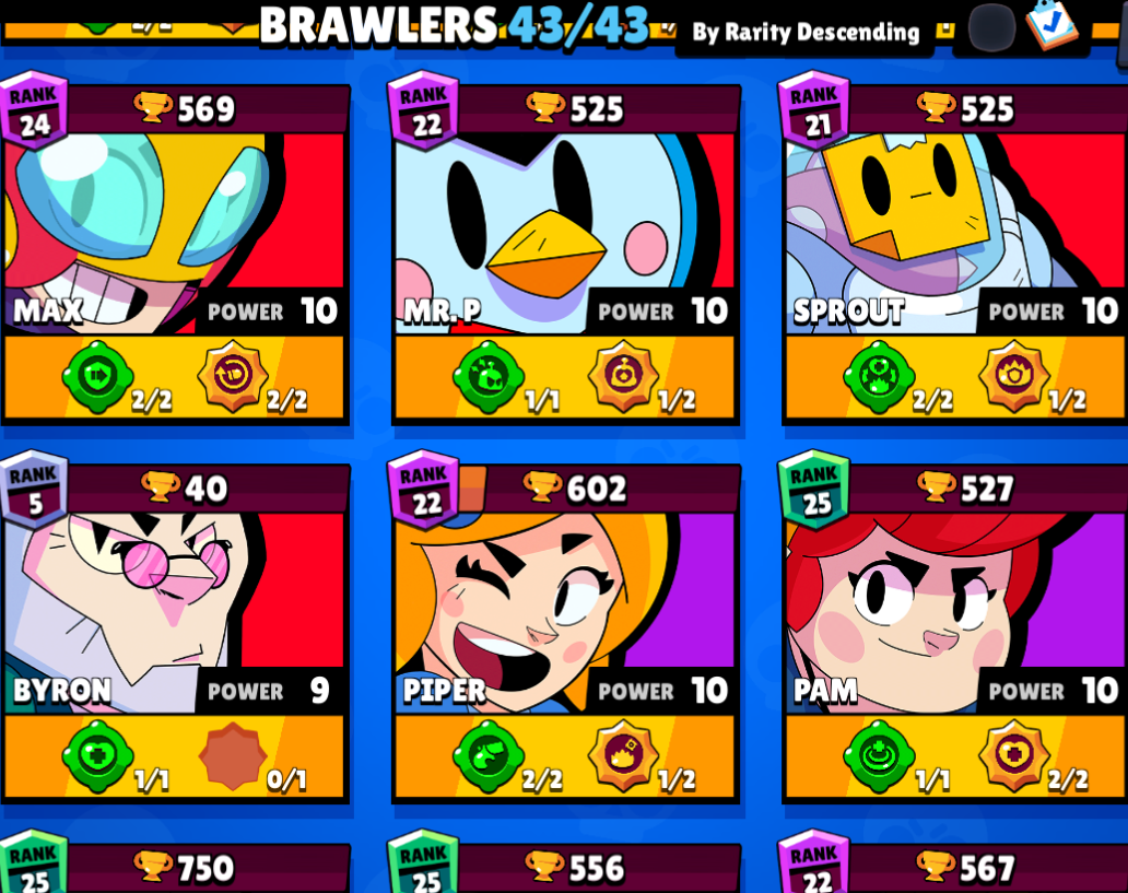 SOLD - Legit: 43/43 Brawlers, every EXCLUSIVE cosmetic, 73 star powers,  Gold mecha bo - EpicNPC