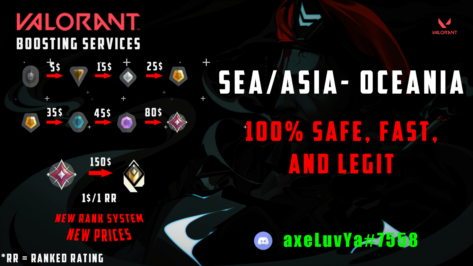 Selling - [Sea/Asia-Oceania] Valorant Boosting Services Safe, Fast and  Legit - EpicNPC