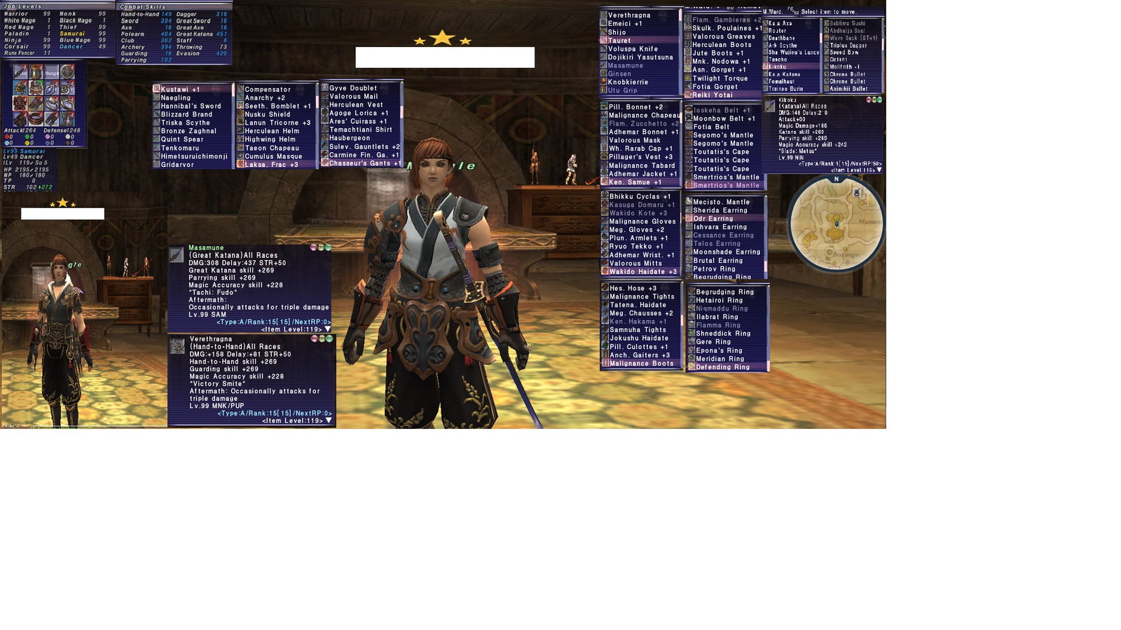 sold FFXI Account For Sale 7 x 99 + Some REMA weapons EpicNPC