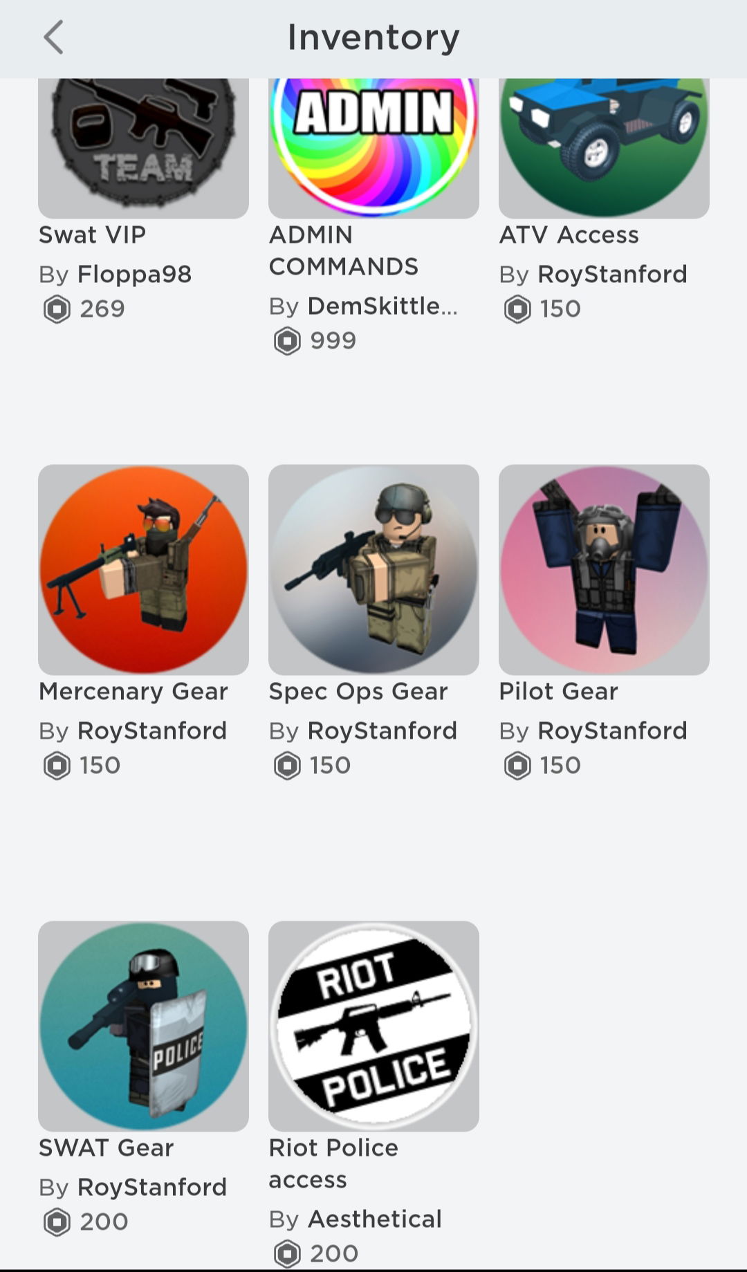 Selling - Account with 4800 robux , All jailbreak gamepasses 2,176 Rap and  more  - EpicNPC