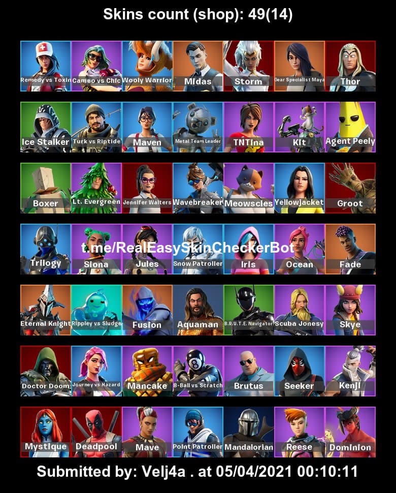 SOLD - [FA]Fortnite account with 49skins {10.5eur} - EpicNPC