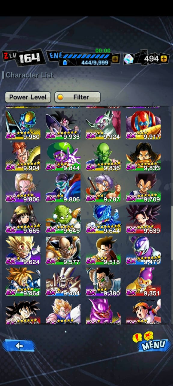 Selling - DBL account w/ Goku ssj3 LF Z7, Gohan Z7, Gogeta and others ...