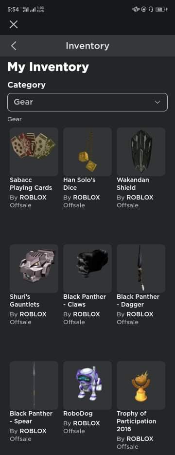 SOLD - Roblox account (RICH IN GAMES)👌 check the screenshots, no pin