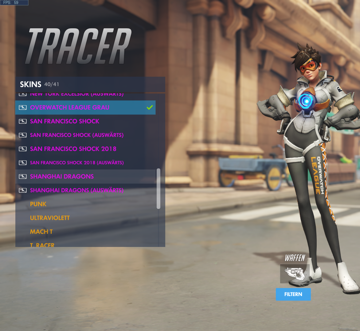 Overwatch League All Tracer Skins 