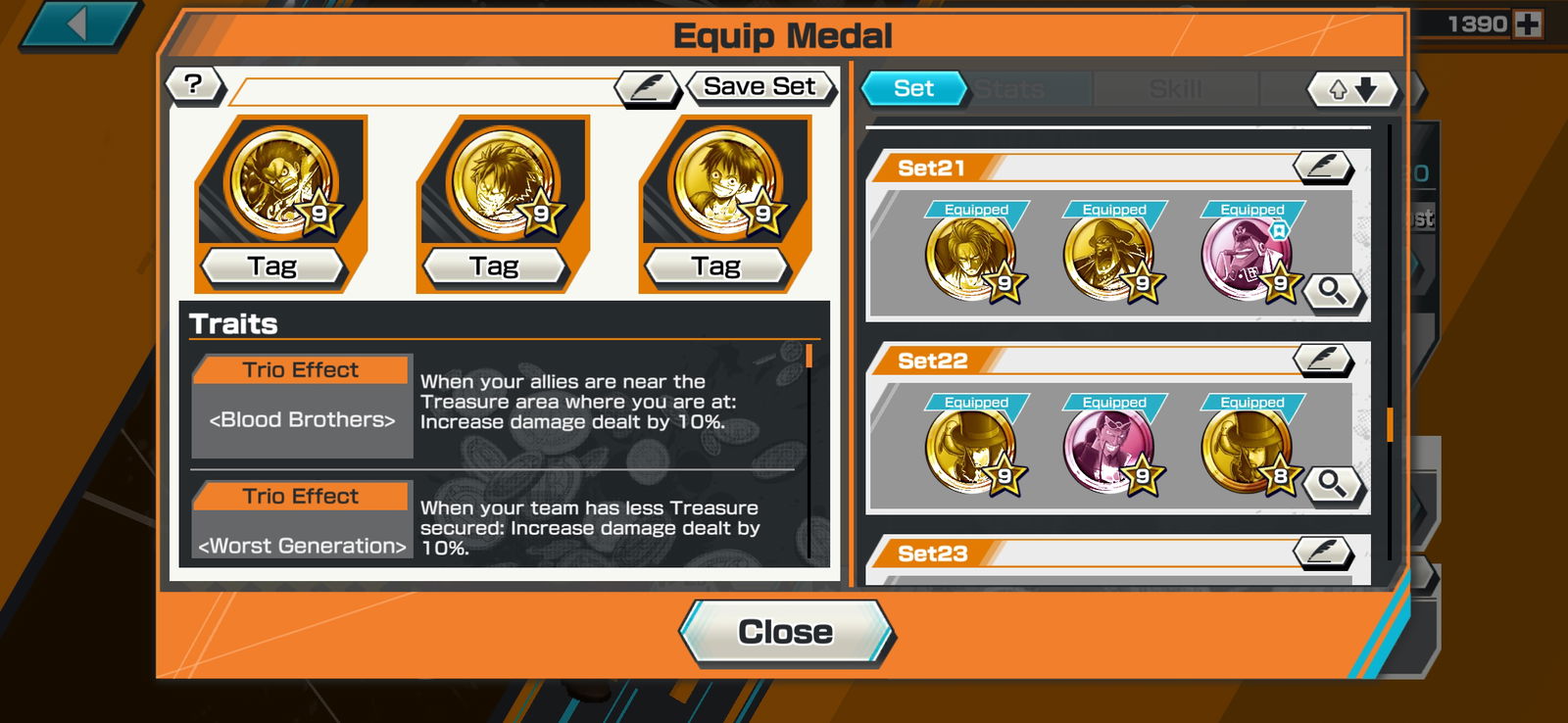 Which is the best medal set for Katakuri V2 among these? : r/OPBR