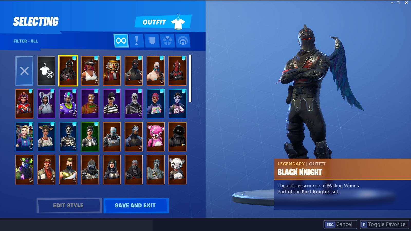 Where do fashion i my fortnite account