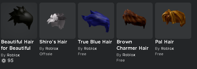 True Blue Hair - Roblox