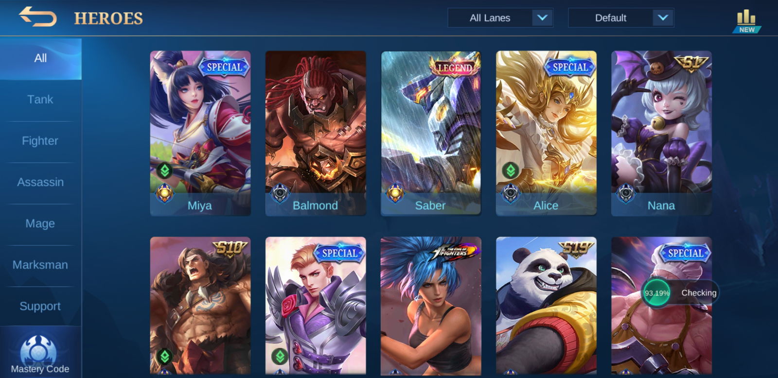 MOBILE LEGENDS (PILOT SERVICE, BUY AND SELL ACCOUNT, SKINS, SQUAD