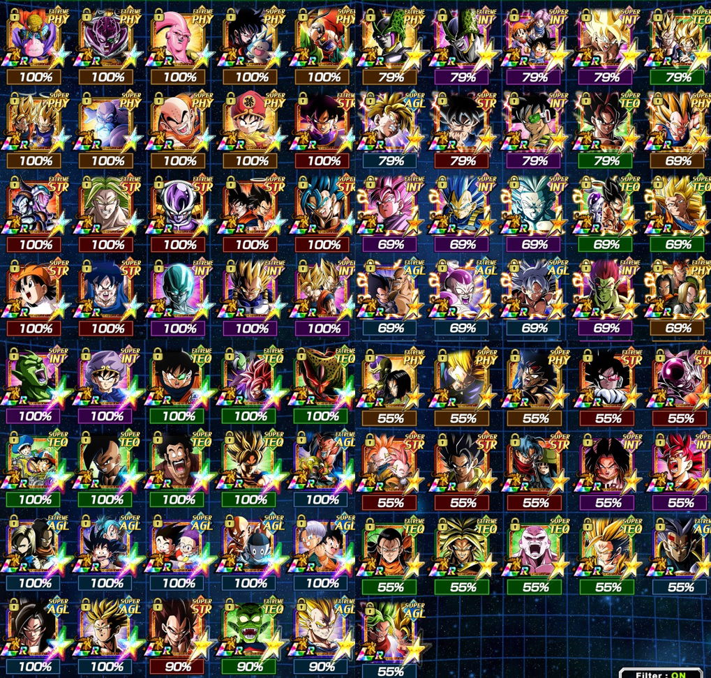 SOLD Selling DBZ Dokkan Battle global whale account 76 LRs