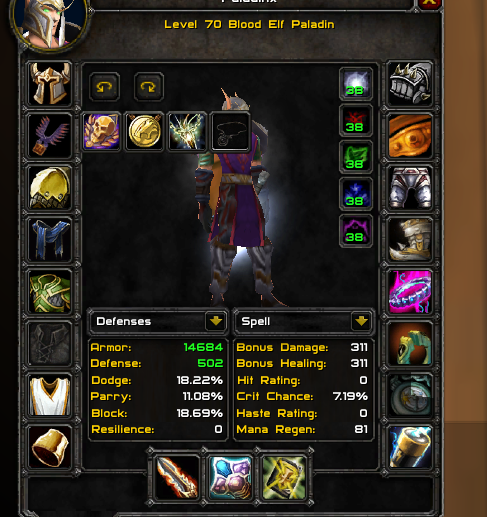 Selling - Horde PVP 4/5 Glad RET Paladin With Epic Gear For All Specs ...