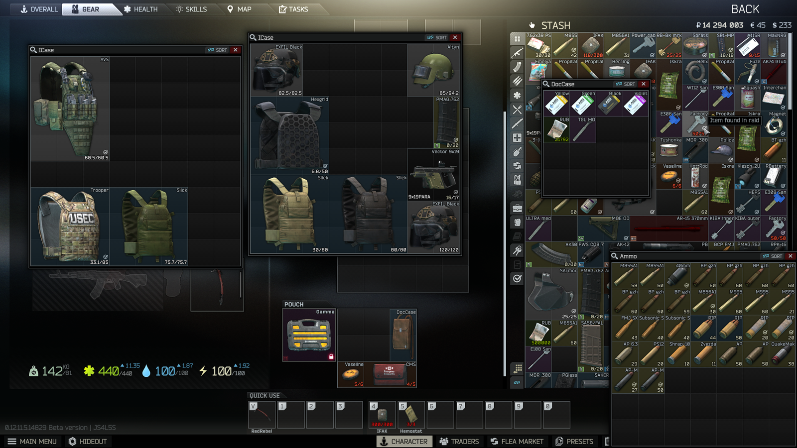 Selling - Escape From Tarkov Lvl 42 Eod 2 Thicc Weapon Case 2 Weapon ...