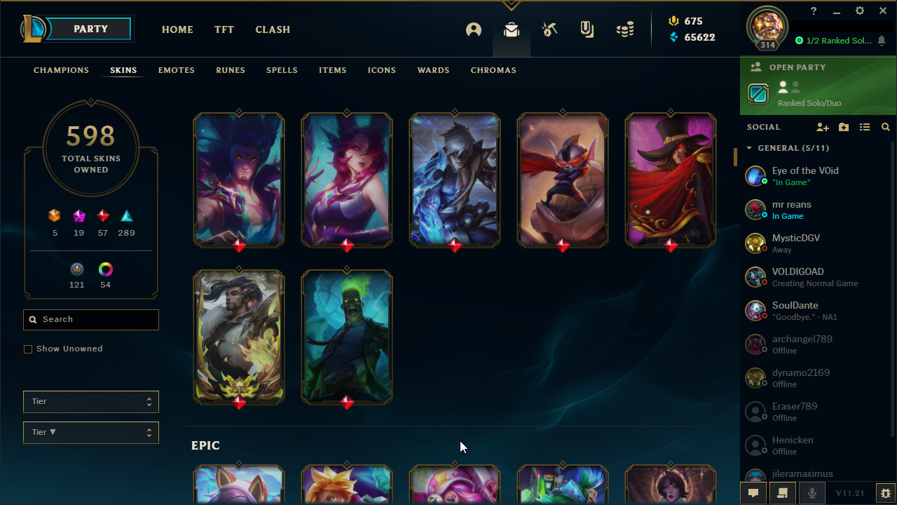 Selling - My League of Legends NA Lvl 30 Account: 63 Champions, 25 Skins,  Rare Runes 1500 ELO - EpicNPC