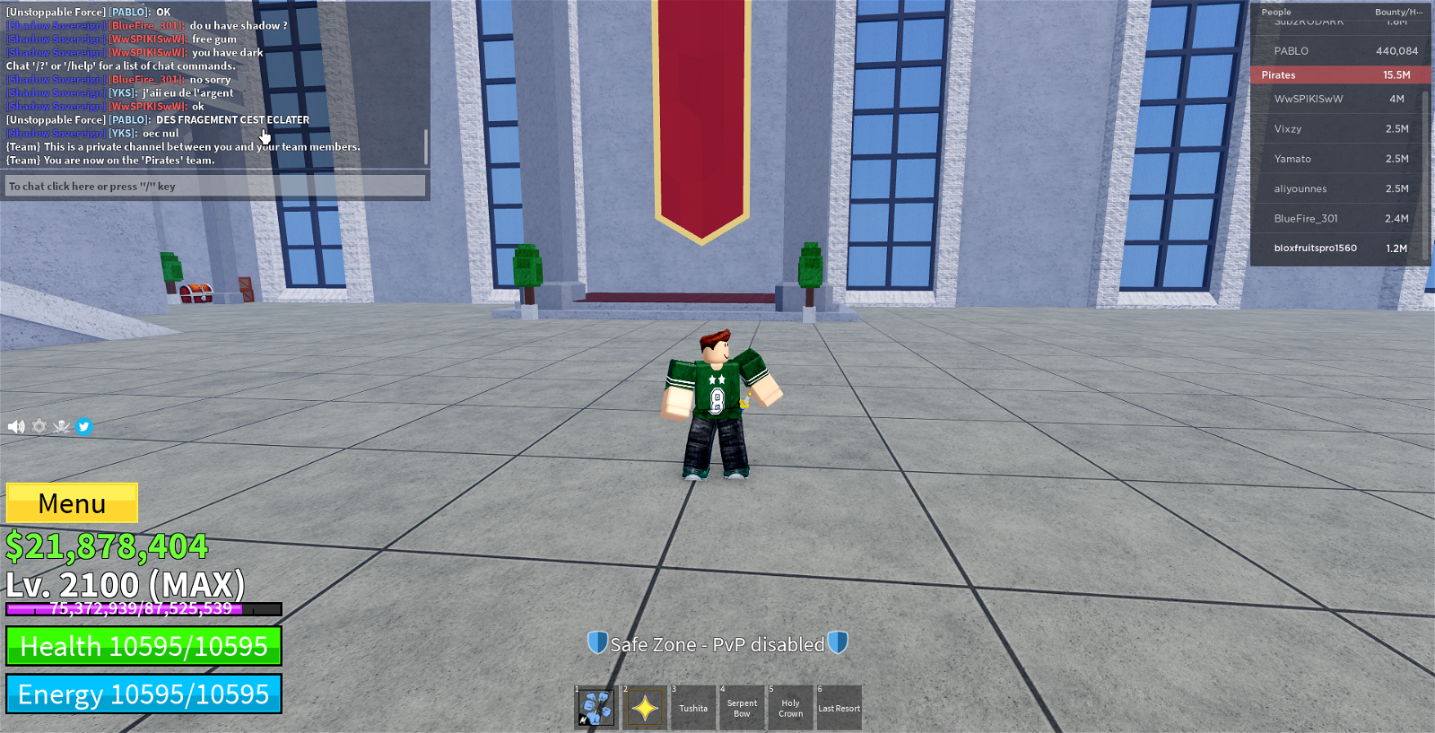 SOLD - Selling maxed out Blox Fruits account (lvl 2100) - EpicNPC