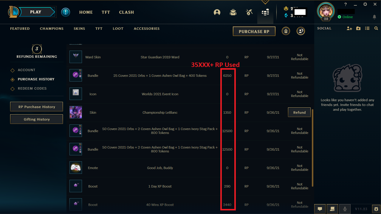 NA LoL Acc Dawnbringer Dragonblade Spirit Blossom Riven 100 level