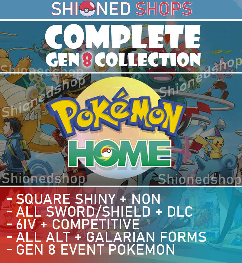 Pokemon Sword and Shield - Complete Pokedex All Pokemon Home Full Galar dex