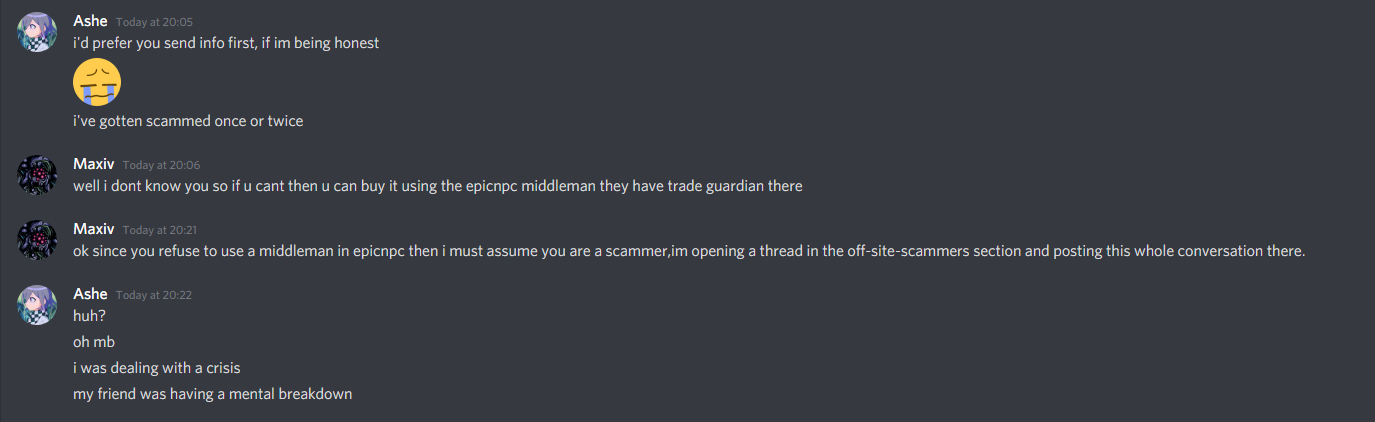 Scammer Impersonation - EpicNPC