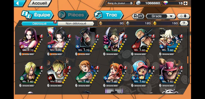 ONE PIECE Bounty Rush EX Yamato Starter Account - ( Global