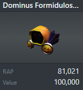 Affordable roblox dominus For Sale