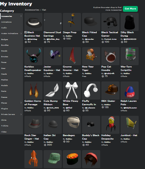 Selling Roblox acc for 300$ has korblox and extreme headphones and other  expensive items.Trading for Pokémon cards