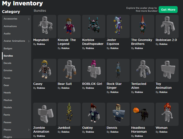 Trading - Trading Roblox account with headless, korblox, and GHOP - EpicNPC