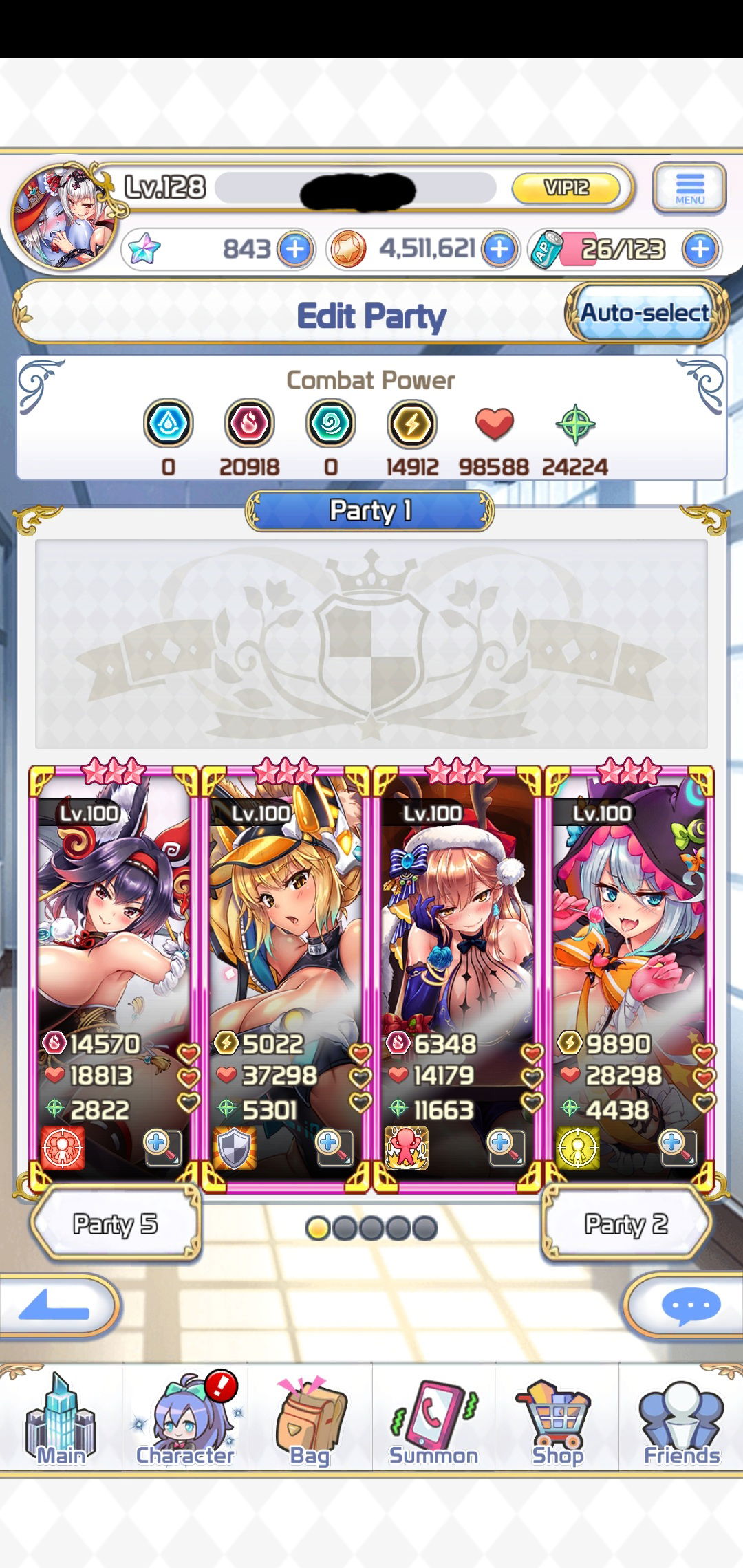 Selling - Project QT Powerful Account Lv.128 VIP.12 Chara 65/69 - EpicNPC