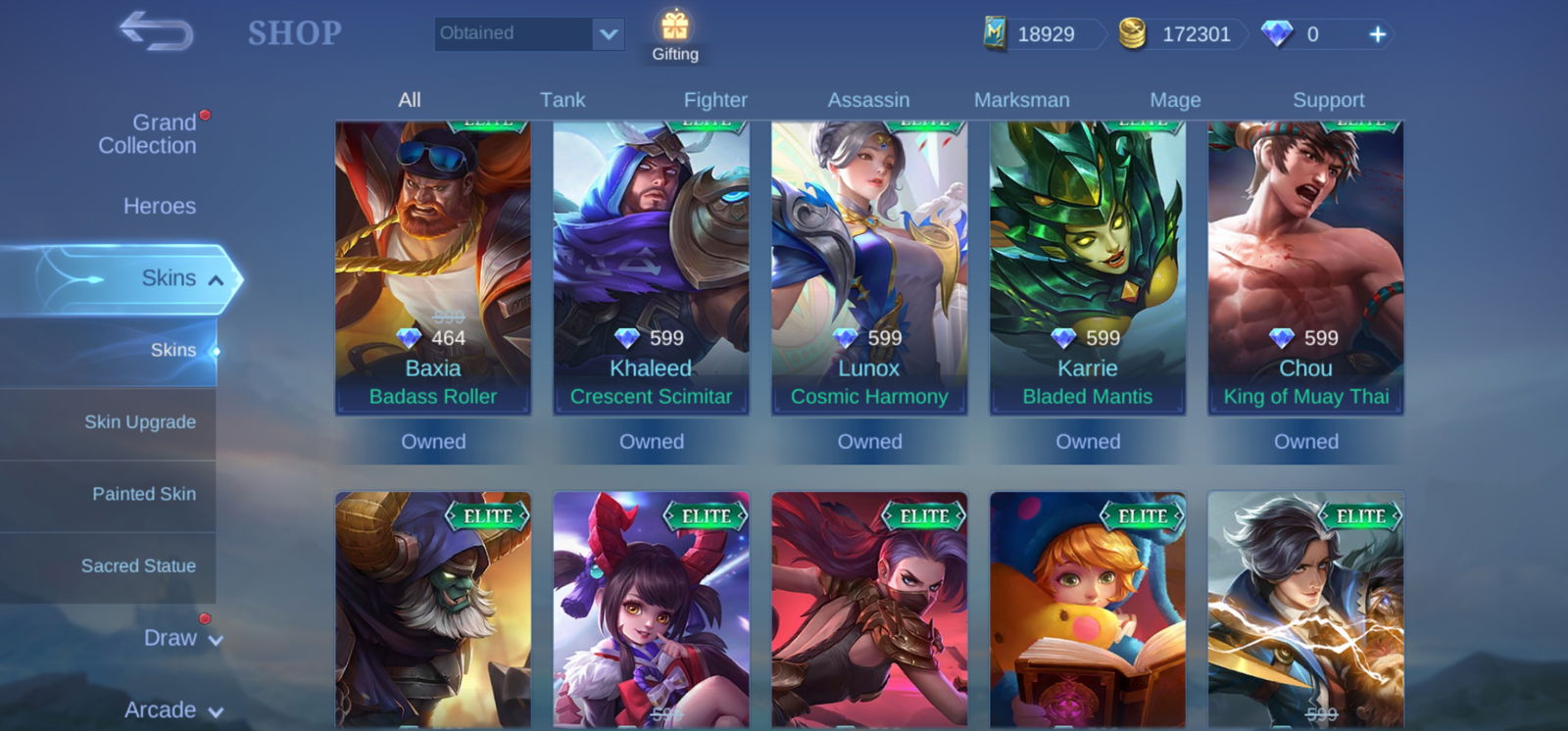 Conta mobile Legends, +300 skins, High - Mobile Legends - GGMAX