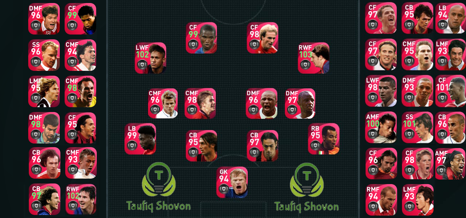 SOLD - Efootball PES 21 mobile Iconic full set account , 50 Iconic ...