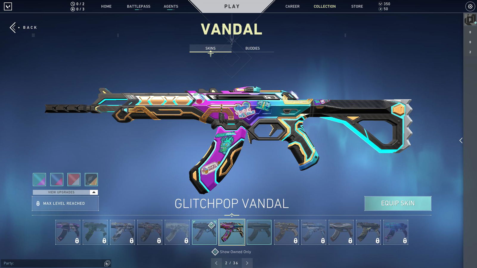 SOLD - Valorant NA Silver 1 Reaver and Glitchpop vandal + 350 VP - EpicNPC