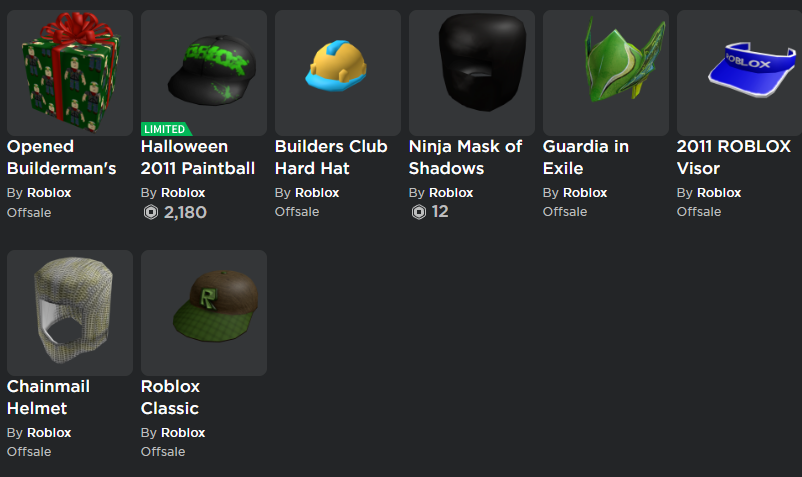 SOLD - BC 2009 ROBLOX Account with Rare / Offsale items - EpicNPC