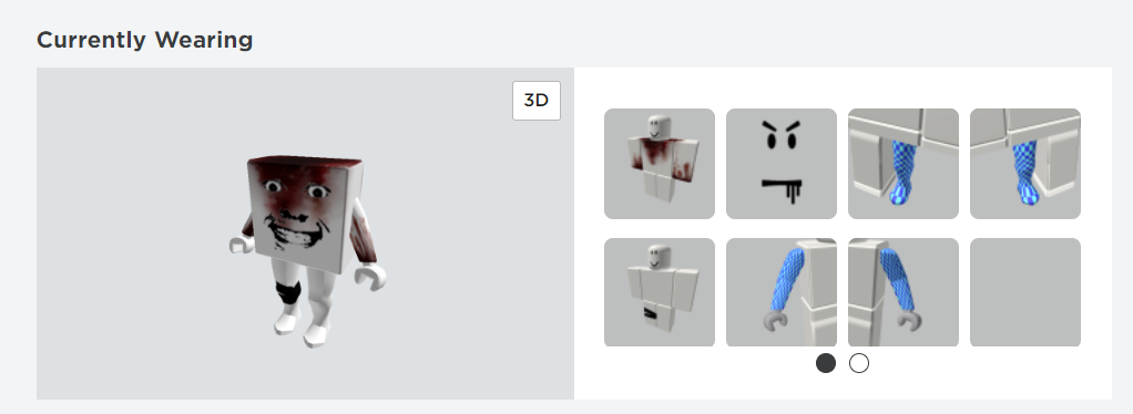 Used headless horseman roblox account with some other characters