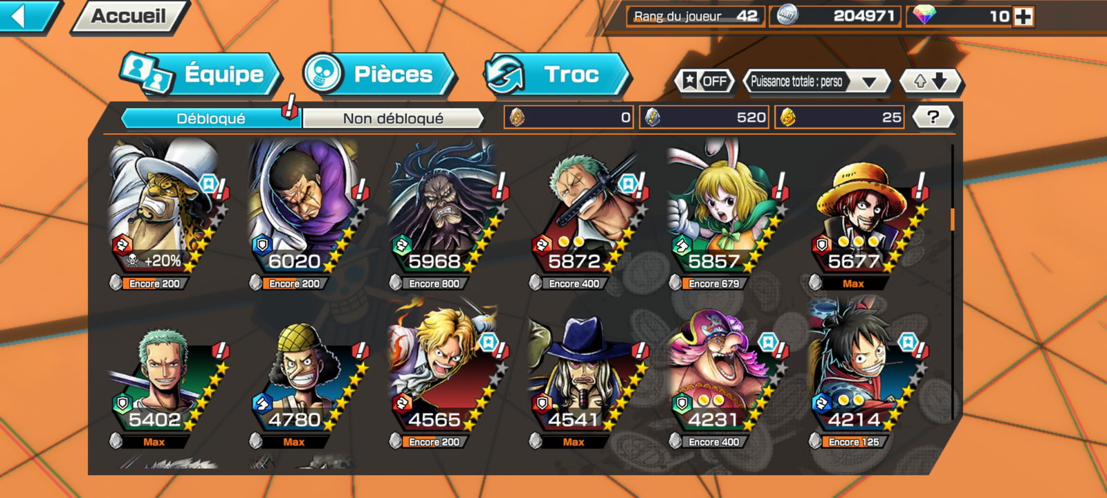 SOLD - Selling❗ One Piece Bounty Rush Account 2 Extreme (Roger Max and  Oden Max) - EpicNPC