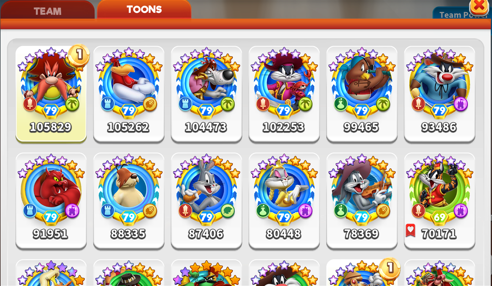 SOLD - L79 6.5M Daily played Account Looney Tunes WOM - EpicNPC