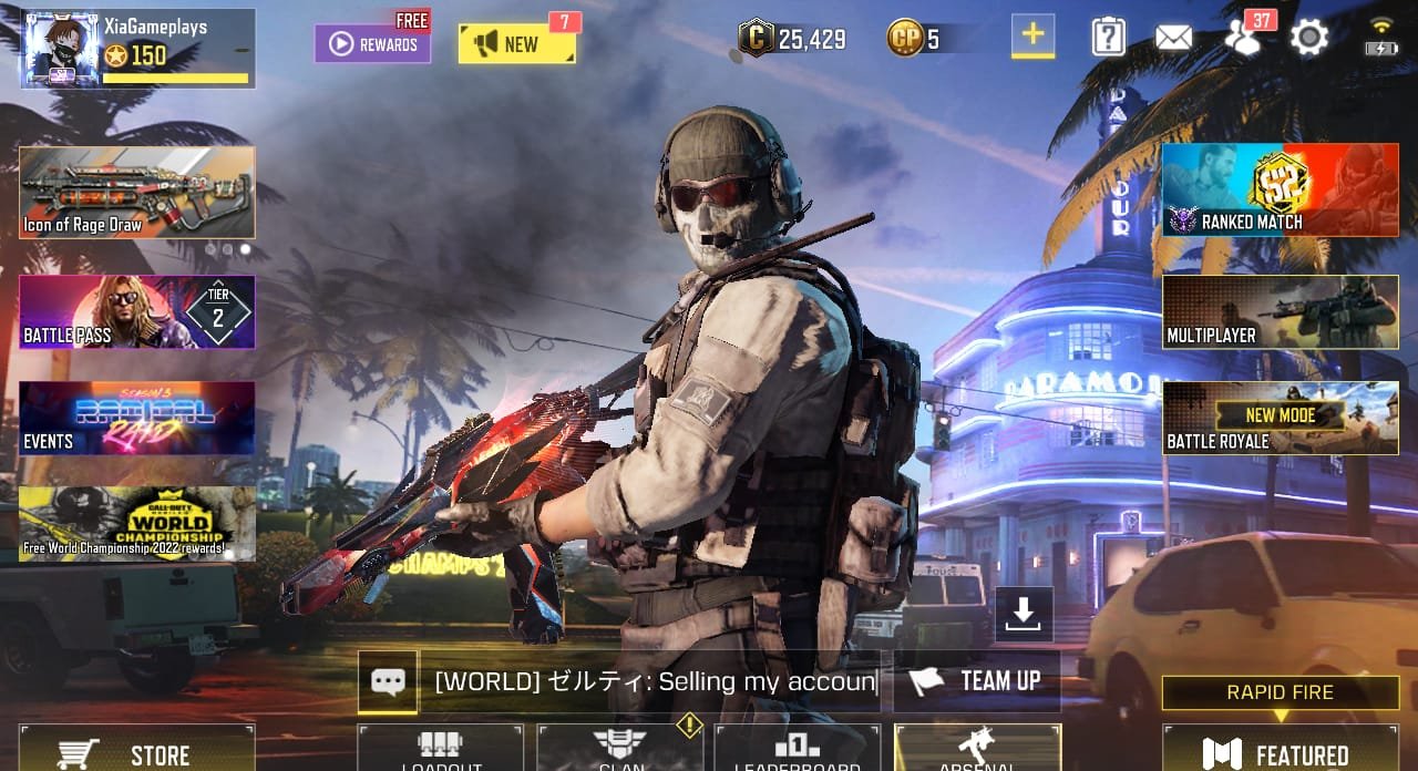 Selling] ······· selling account call of duty mobile