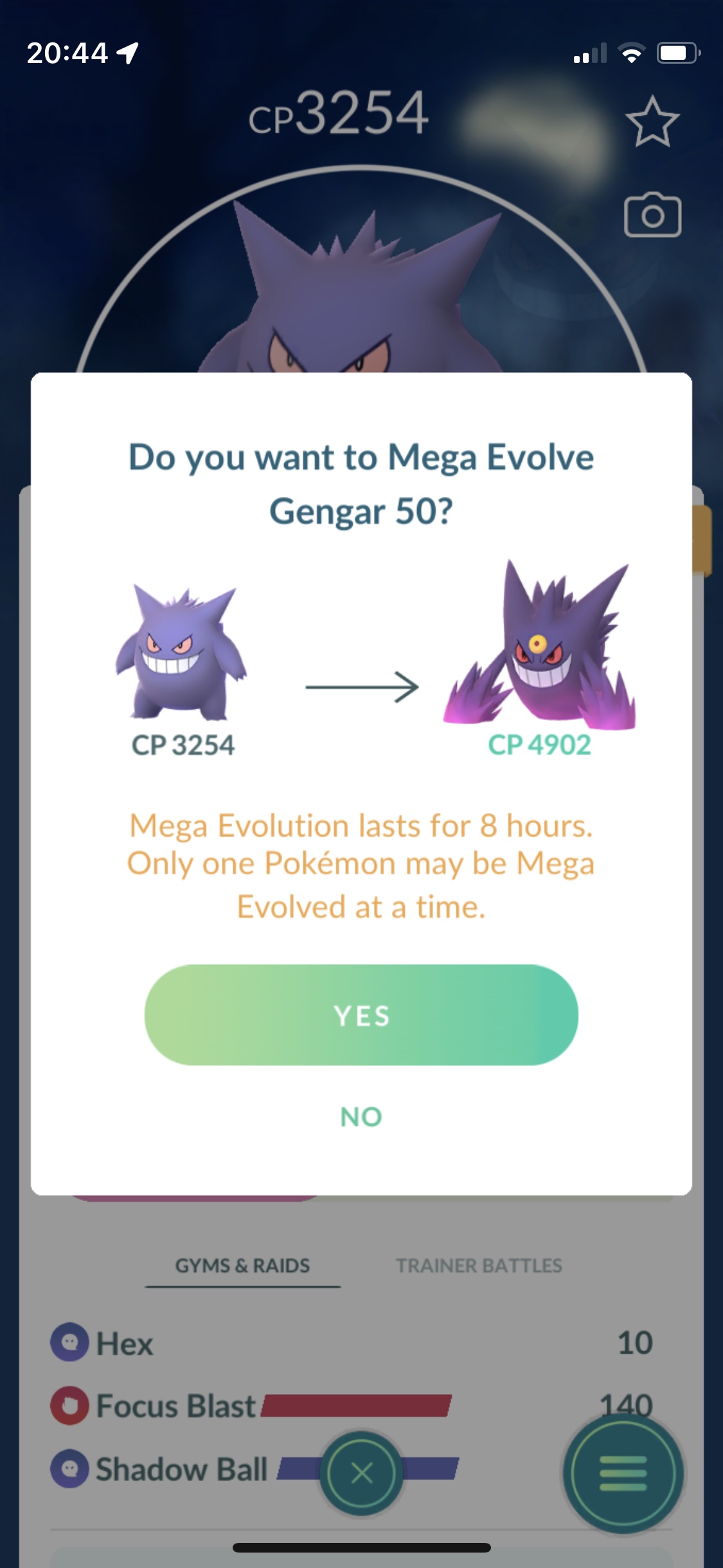 I mega evolved my shiny gengar : r/pokemongo